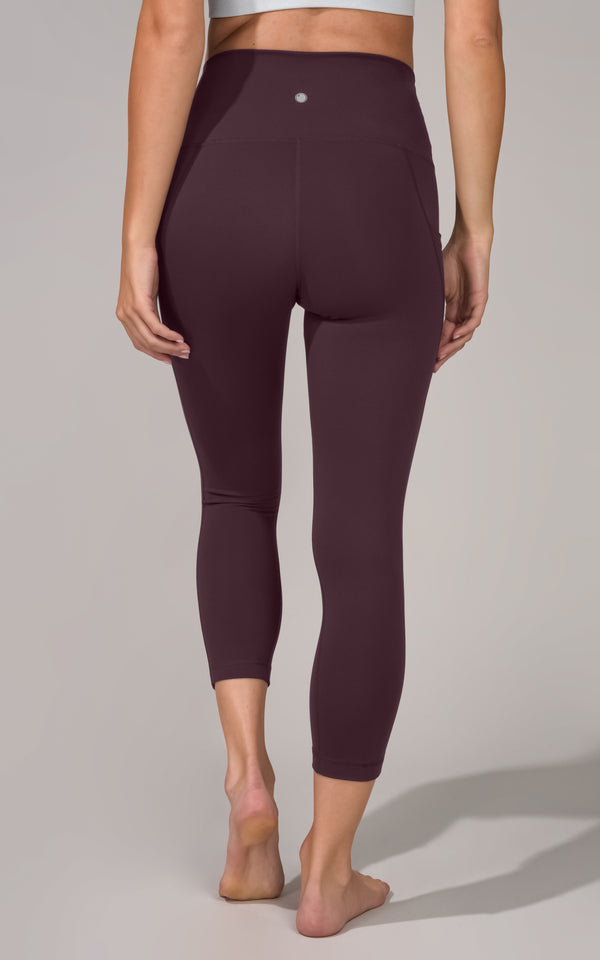 "Lux" Elastic Free High Waist Side Pocket Capri Yogalicious