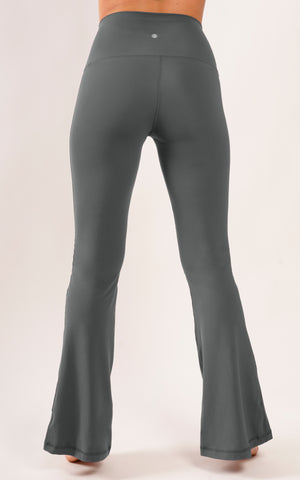 Nude Tech Elastic Free Super High Waist Flare Yoga Pant with Front Splits