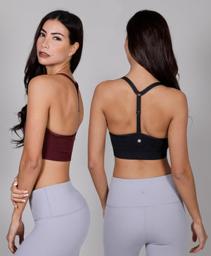 2 Pack Racerback Seamless Bra with Adjustable Strap